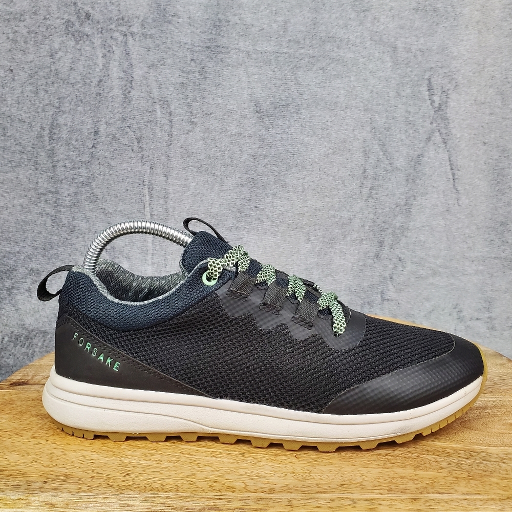 Forsake Maya Walking Hiking Shoes Women's 9.5 Black Knit Mesh Sneakers